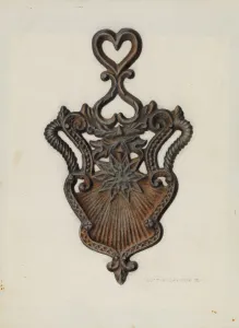 Metal Work Gallery: Cast Iron Stand, c. 1939. Creator: Austin L. Davison