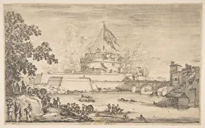 Castel Santangelo Prints: Castel Sant Angelo, ca. 1634. Creator: Stefano della Bella