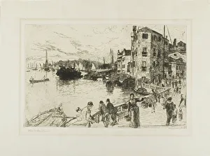 Bacher Otto Henry Prints: Castello Quarter, Riva, 1880/1882. Creator: Otto Henry Bacher