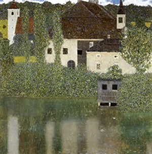 Gustav Prints: Castello Sul Lago Atter, ( Castle Unterrach on the Attersee ) 1908. Artist: Gustav Klimt