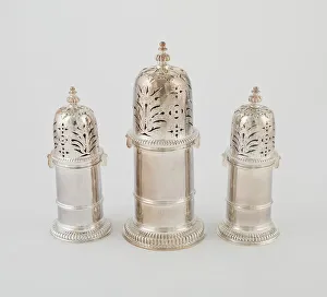 Cruet Set Prints: Three Casters, London, 1701 / 02. Creator: Alice Sheene