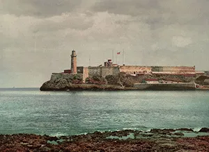 Photochrom Print Prints: Castillo del Morro, Habana, c1900. Creator: William H. Jackson