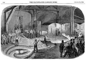 Casting Prints: Casting the bell for the Westminster Clock Tower, 1856