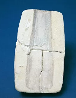Archaeological Collection: Casting mold from the town of Masada de Raton, in Fraga (Huesca)