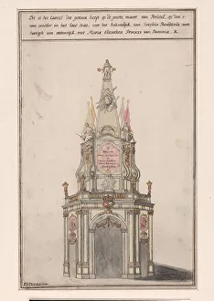 The Castle in Brussels...marriage of Joseph II and Maria Isabella van Parma, 1760, (1760). Creator: Ferdinandus Josephus de Rons