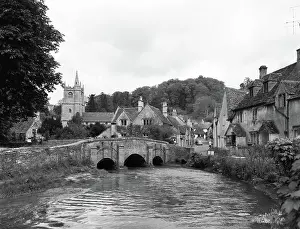 St Andrews Church Prints: Castle Coombe, Somerset, c1955. Creator: Arthur Charles Kirby Ware