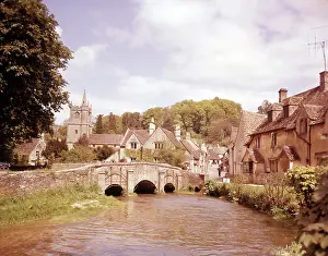 St Andrews Church Prints: Castle Coombe, Somerset, c1955. Creator: Arthur Charles Kirby Ware