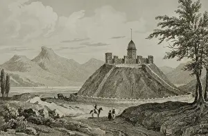 Castle, Erzurum, Ancient Armenia, 1838. Creator: Samuel Cholet