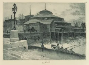 Etching And Aquatint Prints: Castle Garden. Creator: Charles Frederick William Mielatz