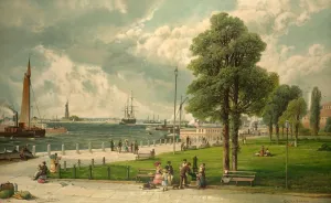 Castle Garden, New York, pub. 1887. Creator: Andrew Melrose (1860 - 1928)