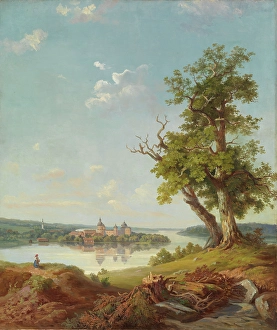 Gripsholm Prints: The Castle Gripsholm, 1862. Creator: Charles XV, King of Sweden