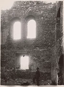 Bromine Silver Print Prints: Castle - interior of a room in the upper castle, Bedzin, 1924. Creator: A Karczewski