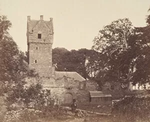 Dundee Gallery: The Castle of the Mains, Forfarshire, 1856. Creator: John Sturrock
