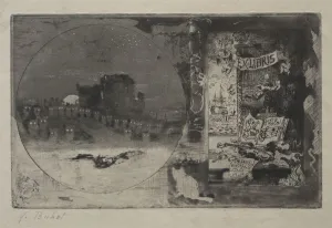 1847 1898 Prints: The Castle of the Owls, 1887. Creator: Felix Hilaire Buhot (French, 1847-1898)