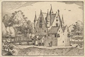 Visscher Prints: A Castle, plate 22 from Regiunculae et Villae Aliquot Ducatus Brabantiae, ca. 1610