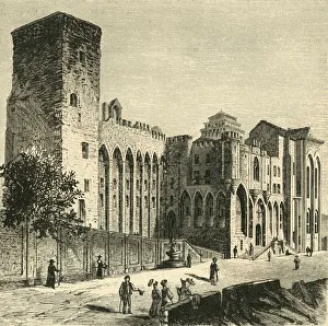 Papal Palace Prints: Castle of the Popes, Avignon, 1890. Creator: Unknown