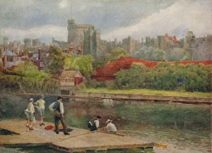 William Biscombe Prints: The Castle from the Rafts, c1900. Artist: William Biscombe Gardner
