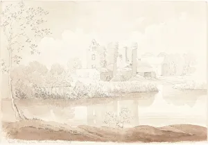 Bulwer James Redfoord Collection: Castle Rheban on the River Barrow, Athy. Creator: James Bulwer