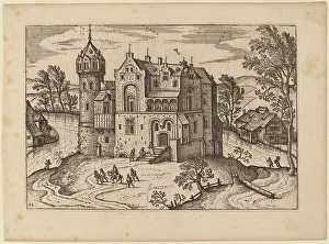 Castle by a River, published in or before 1676. Creator: Unknown