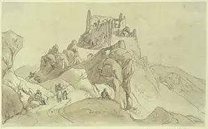 Klein Prints: Castle ruin, mid-19th century. Creator: Johann Adam Klein
