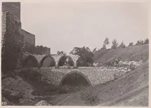 Bromine Silver Print Prints: Castle - ruins of the two-storey arcade bridge, Bedzin, 1924. Creator: A Karczewski