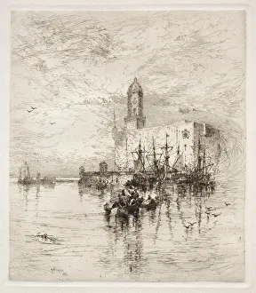 Castle of San Juan de Ulua, Verz Cruz, 1884. Creator: Thomas Moran (American, 1837-1926)
