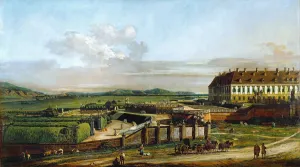The Castle of Schlosshof seen from north, Between 1758 and 1761. Artist: Bellotto, Bernardo (1720-1780) The Castle of Schlosshof seen from north, Between 1758 and 1761. Artist: Bellotto, Bernardo (1720-1780)
