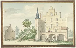 Schouman Aert Van Prints: The Castle and School in Wouw, 1741. Creator: Aert Schouman