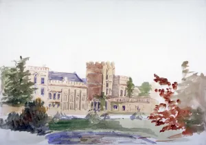 Anna Lea Prints: Castle seen through trees, c1864-1930. Artist: Anna Lea Merritt