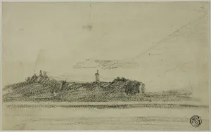 Girtin Thomas Prints: Castle on Shore, n.d. Creator: Thomas Girtin