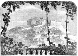 Grapevine Prints: The Castle of St. Elmo, Naples, 1857. Creator: Unknown