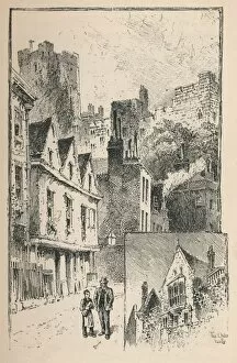 Argyll Gallery: The Castle from Thames Street. A Bit of the Outer Walls, 1895