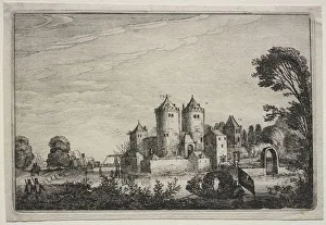 Jan Van De Velde Dutch Prints: The Castle with Two Towers, 1616. Creator: Jan van de Velde (Dutch, 1620-1662)