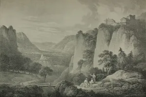The Castle of the Tyrol, Near Meran, 1822. Creator: Francis Nicholson