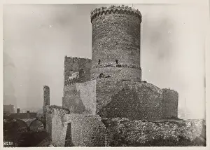 Bromine Silver Print Prints: Castle - view of the north-east, Bedzin, 1924. Creator: A Karczewski