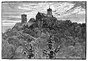Thuringia Gallery: The Castle of Wartburg, 1900