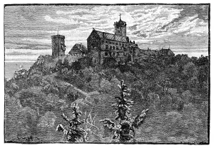 Thuringia Gallery: The Castle of Wartburg, 1900
