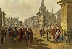 Sunny Prints: The Castlegate, Aberdeen, In 1800, 1800. Creator: Hugh Irvine