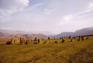 Castlerigg Stone Circle near Keswick, Cumberland, UK, 20th century. Artist: CM Dixon