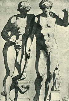 Wash Prints: Castor and Pollux, c1628, (1943). Creator: Nicolas Poussin