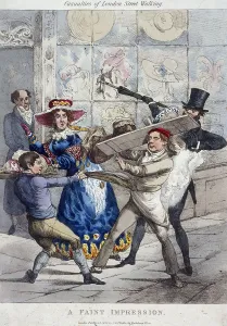 Casualties of London street walking; a faint impression, London, 1826