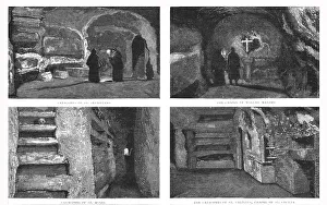 Burial Chamber Prints: The Catacombs at Rome; reproduced from Magnesium Light Instantaneous Photographs