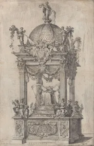 Philip Iv Prints: The Catafalque of Philip IV of Spain, ca. 1665. Creators: Stefano Camogli