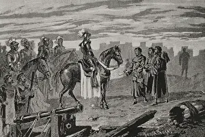 Catalan Civil War (1462-1472): Surrender of the city of Gerona (Girona)...1 June 1469 (1890). Creator: Joan Serra y Pausas