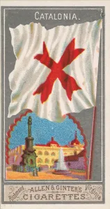 Catalonia, from the City Flags series (N6) for Allen & Ginter Cigarettes Brands, 1887