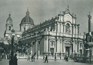 Catania Prints: Catania Cathedral, Sicily, Italy, 1927. Artist: Eugen Poppel