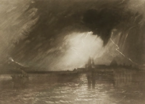 Turner Joseph Mallord William Prints: Catania, Sicily, about 1825. Creator: JMW Turner