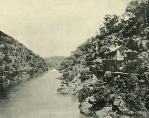 Australia Oceania Gallery: Cataract Gorge, from the Bridge, Launceston, 1901. Creator: Unknown