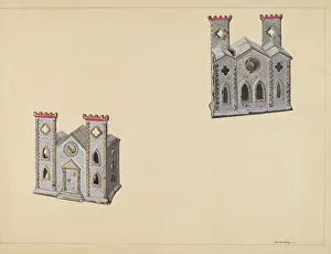 Alf Bruseth Prints: Cathedral Coin Box, c. 1938. Creator: Alf Bruseth