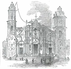 Havana Prints: The Cathedral of Havannah, 1850. Creator: Unknown